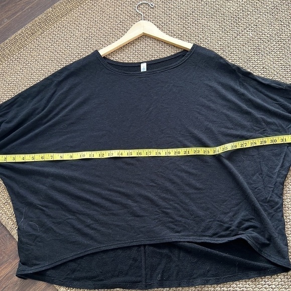 THE Gilmour Modal Blouson T Shirt Boatneck Drop Shoulder Black - Picture 7 of 7